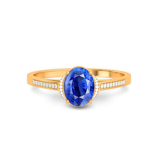 Blue Sapphire Panchdhatu Ring R53