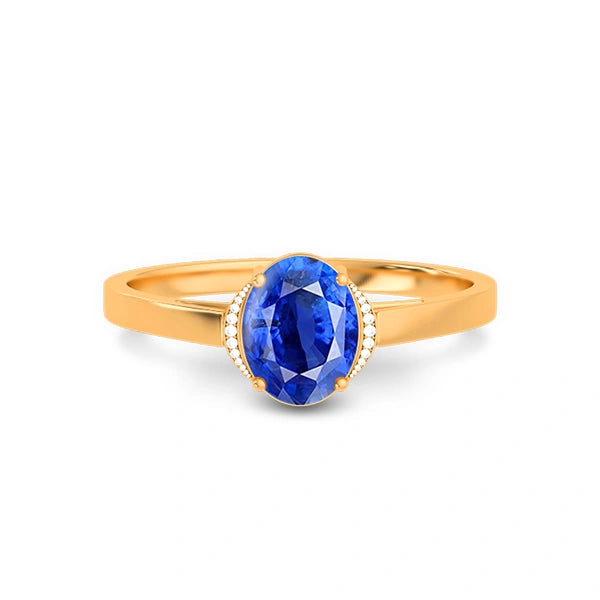 Blue Sapphire Panchdhatu Ring R54