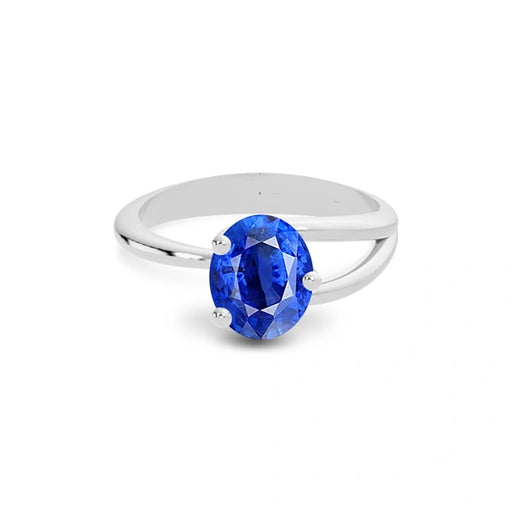Blue Sapphire Platinum Ring R19