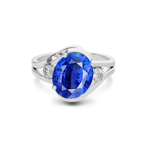 Blue Sapphire Platinum Ring R26
