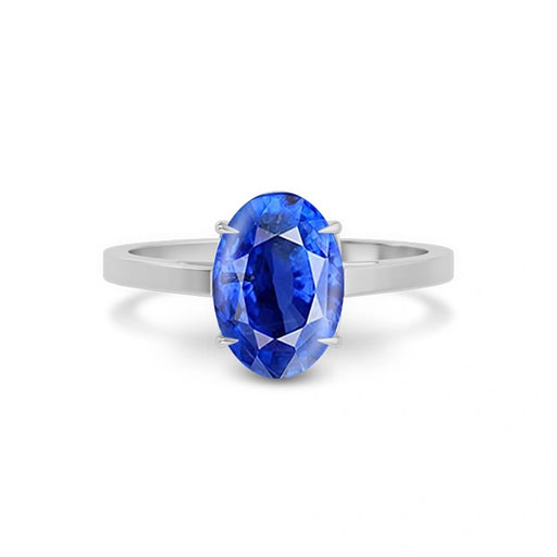 Blue Sapphire Platinum Ring R49