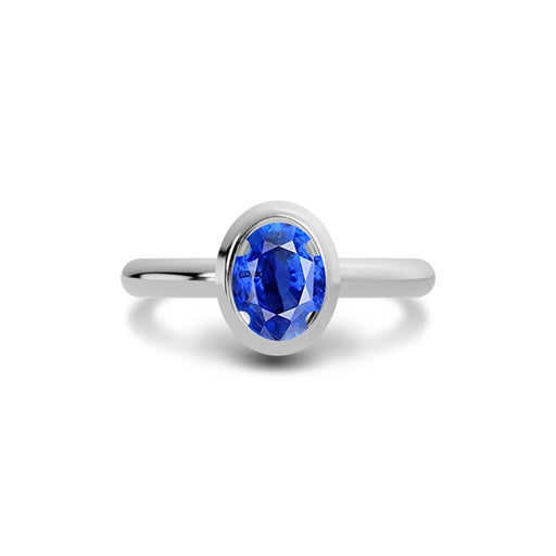 Blue Sapphire Sterling Silver Ring R14