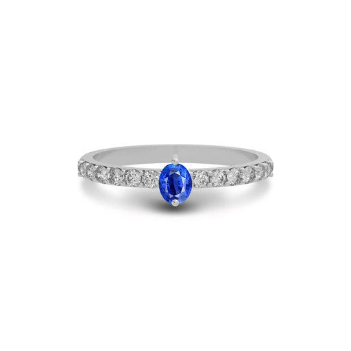 Blue Sapphire Sterling Silver Ring R20
