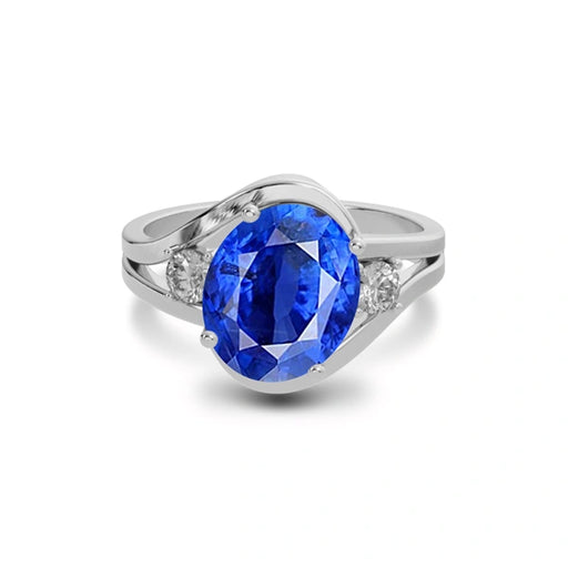 Blue Sapphire Sterling Silver Ring R26