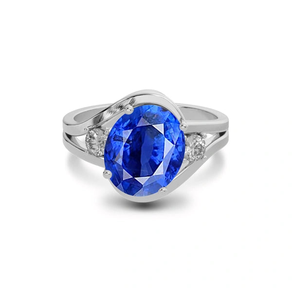 Blue Sapphire Sterling Silver Ring R26