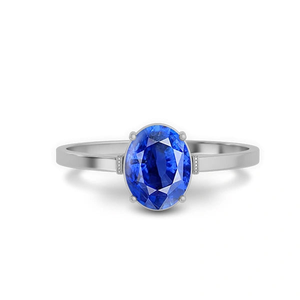 Blue Sapphire Sterling Silver Ring R41