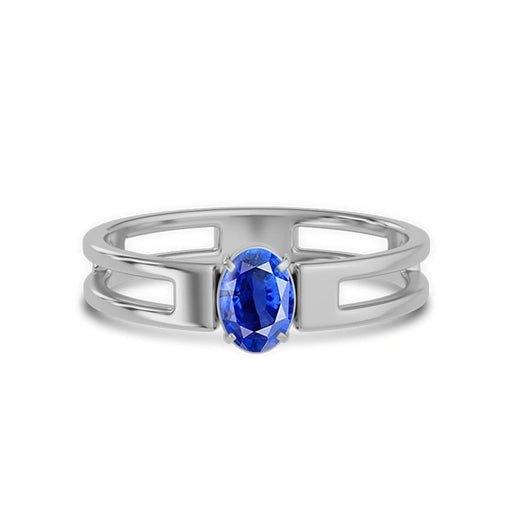Blue Sapphire Sterling Silver Ring R45