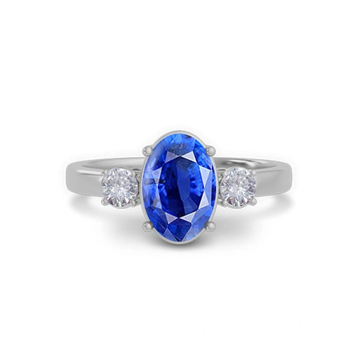 Blue Sapphire Sterling Silver Ring R51