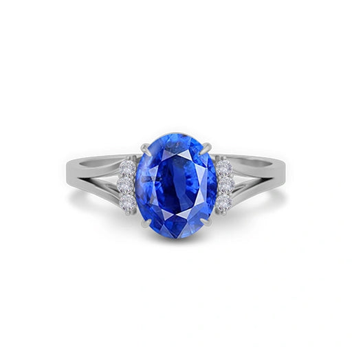 Blue Sapphire Sterling Silver Ring R52