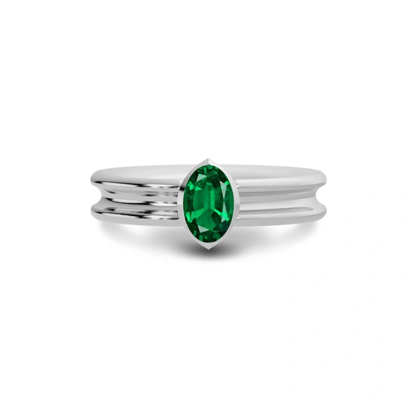 Emerald (Zambia) Sterling Silver Ring R24