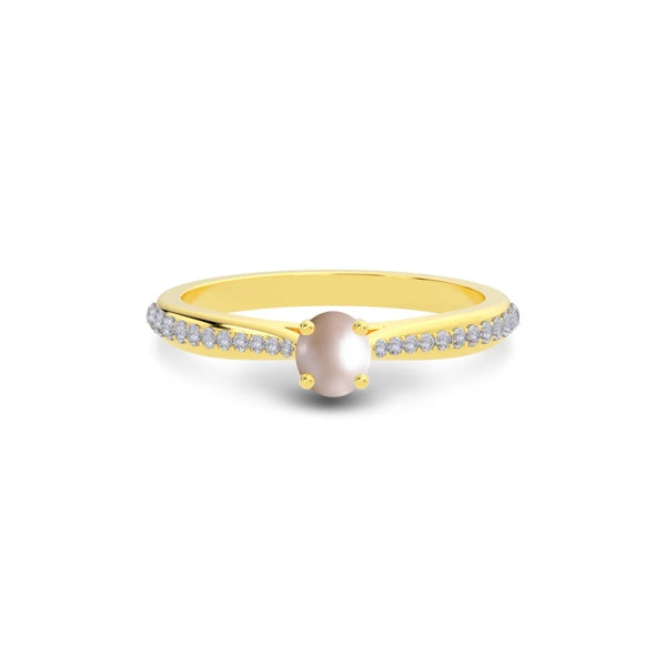 Pearl Gold Ring R25
