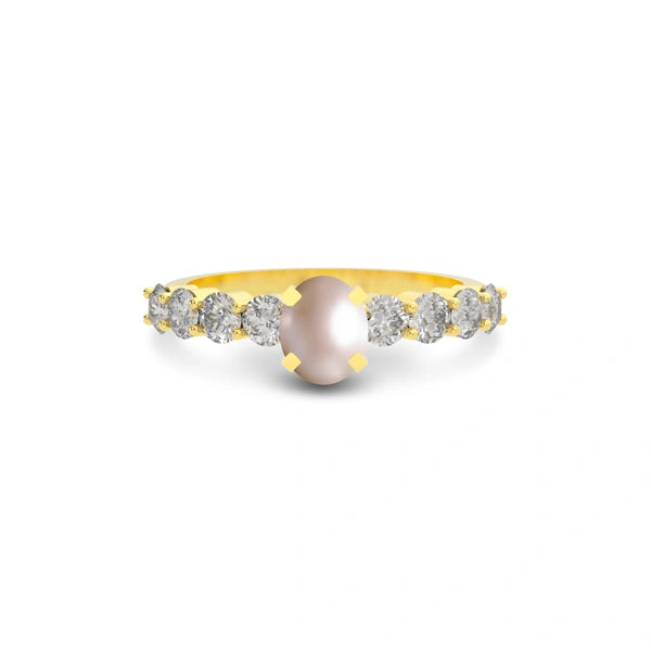 Pearl Gold Ring R29