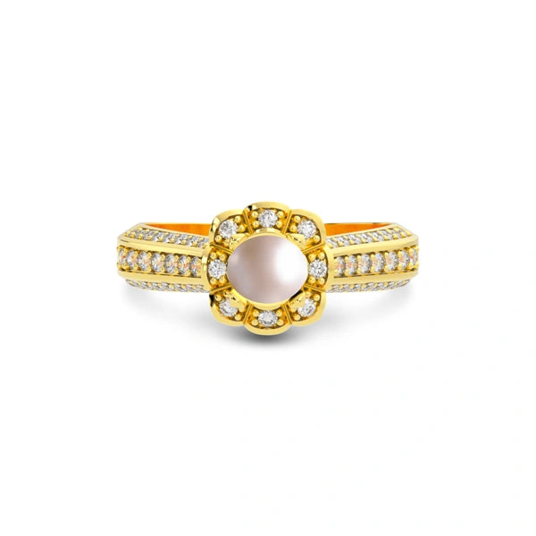 Pearl Gold Ring R30