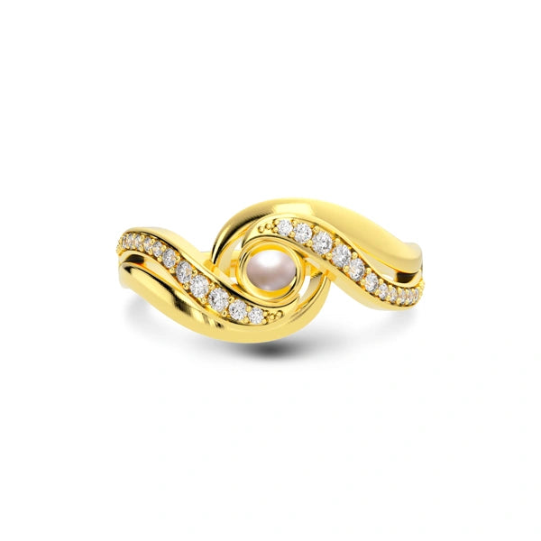 Pearl Gold Ring R32