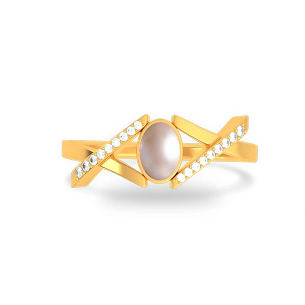 Pearl Gold Ring R36