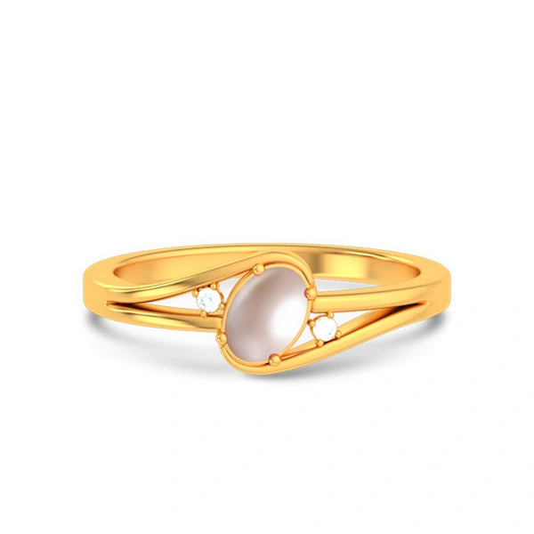 Pearl Gold Ring R44