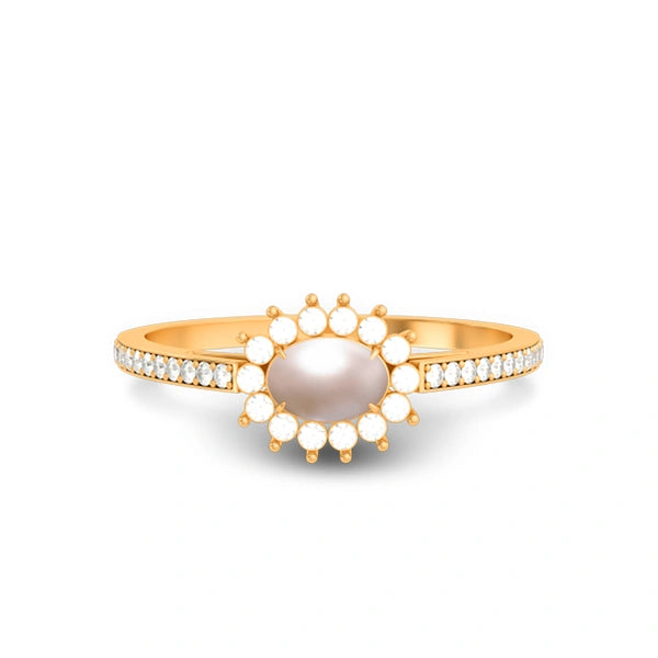 Pearl Panchdhatu Ring R55