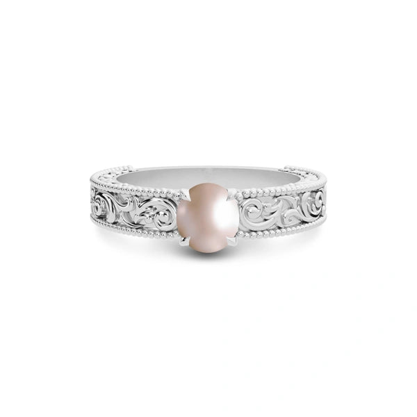 Pearl Platinum Ring R33