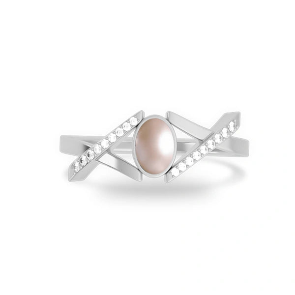 Pearl Platinum Ring R36