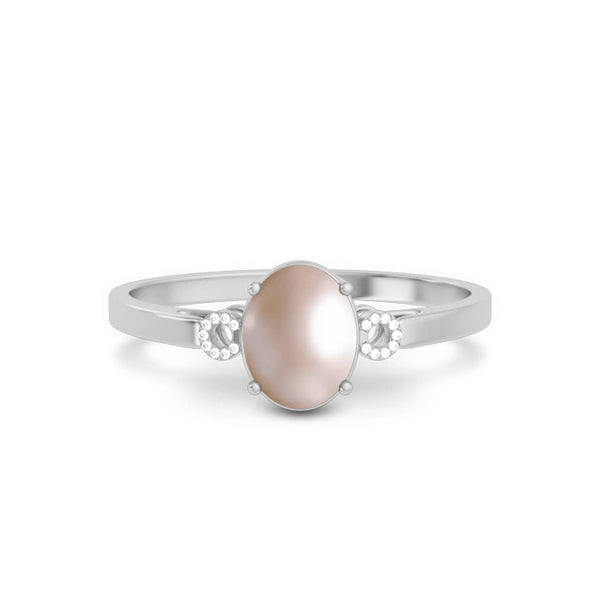 Pearl Platinum Ring R38