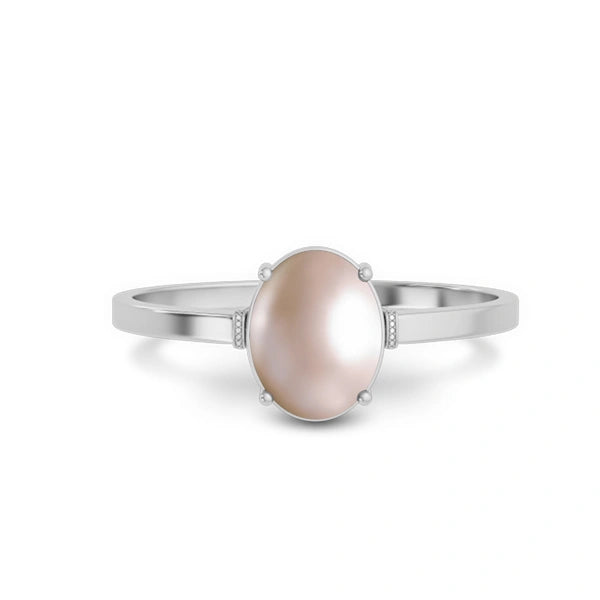 Pearl Platinum Ring R41