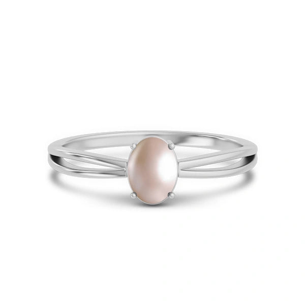 Pearl Platinum Ring R43