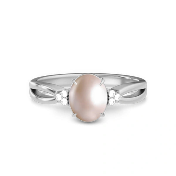 Pearl Platinum Ring R46