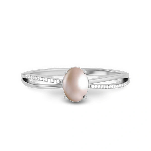 Pearl Platinum Ring R47