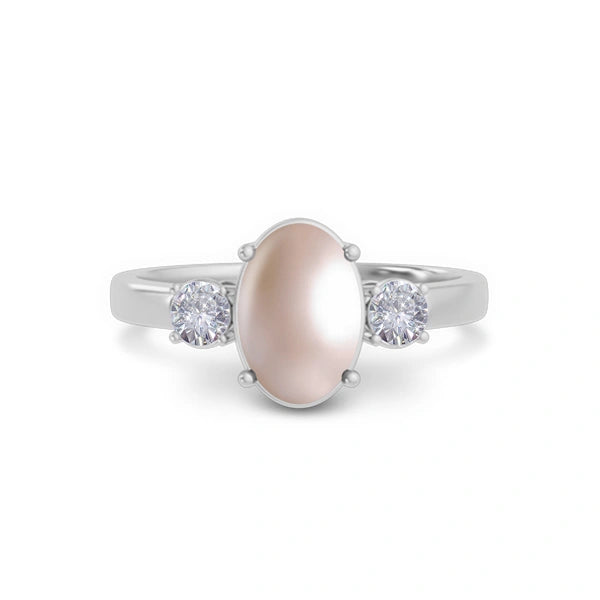Pearl Platinum Ring R51