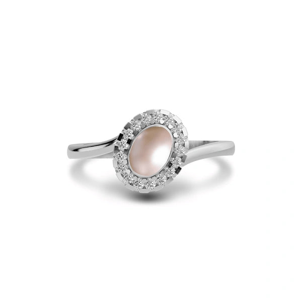 Pearl Sterling Silver Ring R5