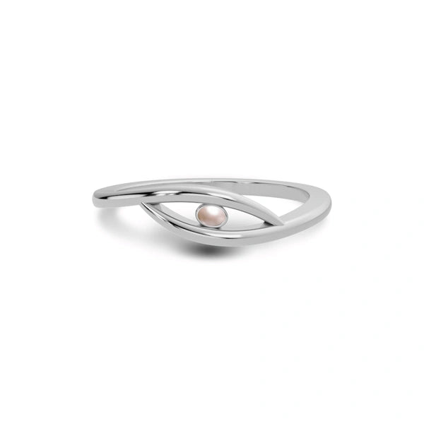 Pearl Sterling Silver Ring R9
