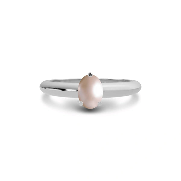 Pearl Sterling Silver Ring R13