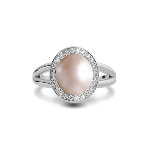 Pearl Sterling Silver Ring R21