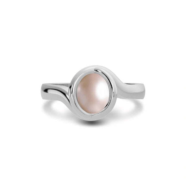 Pearl Sterling Silver Ring R22