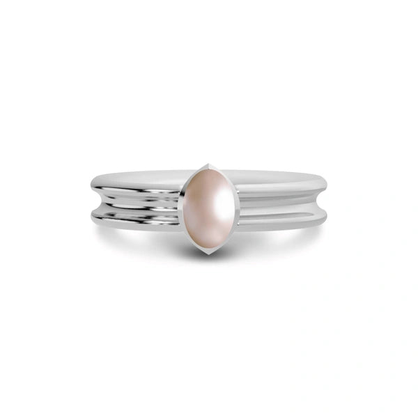 Pearl Sterling Silver Ring R24