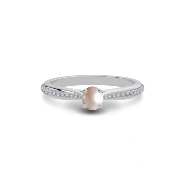 Pearl Sterling Silver Ring R25