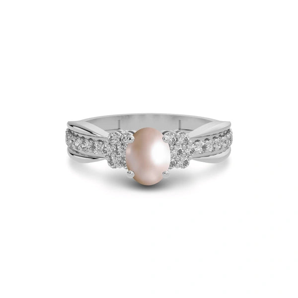 Pearl Sterling Silver Ring R31