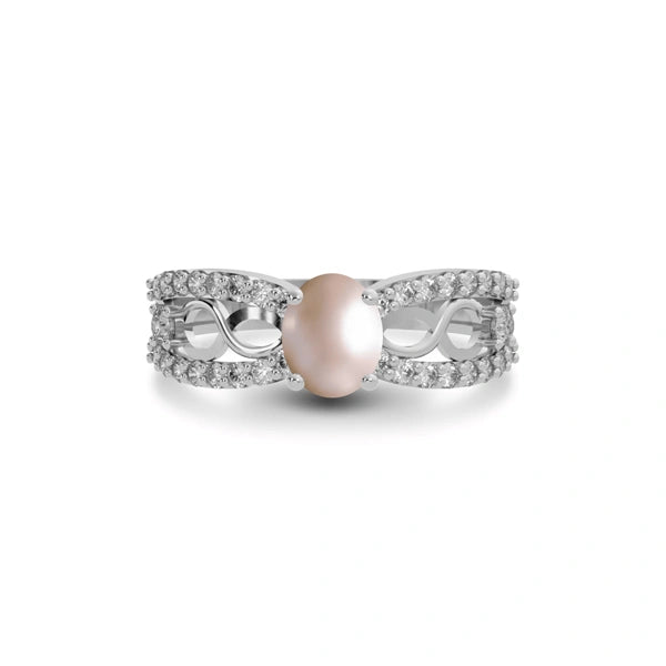 Pearl Sterling Silver Ring R34