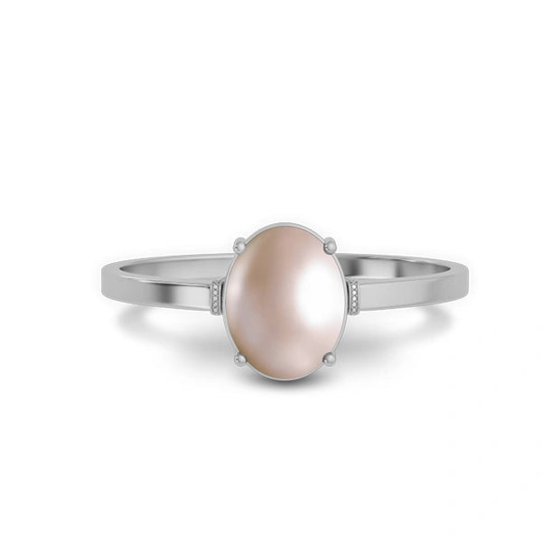 Pearl Sterling Silver Ring R41