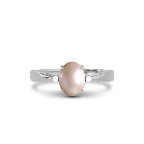 Pearl Sterling Silver Ring R42