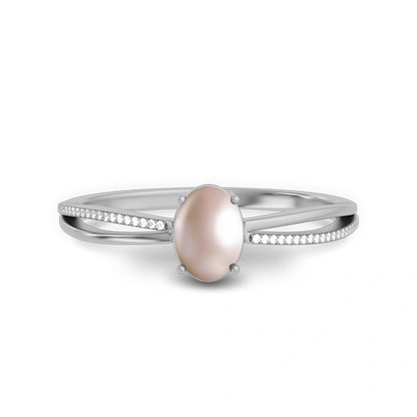 Pearl Sterling Silver Ring R47