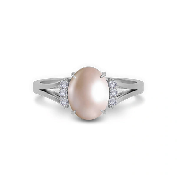 Pearl Sterling Silver Ring R52