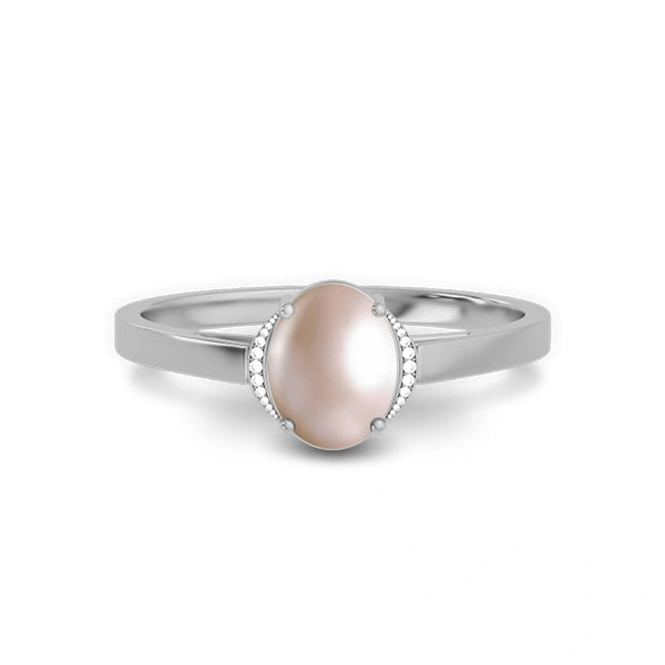 Pearl Sterling Silver Ring R54