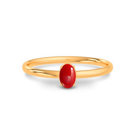 Red Coral Panchdhatu Ring R39