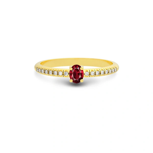 Ruby Gold Ring R4