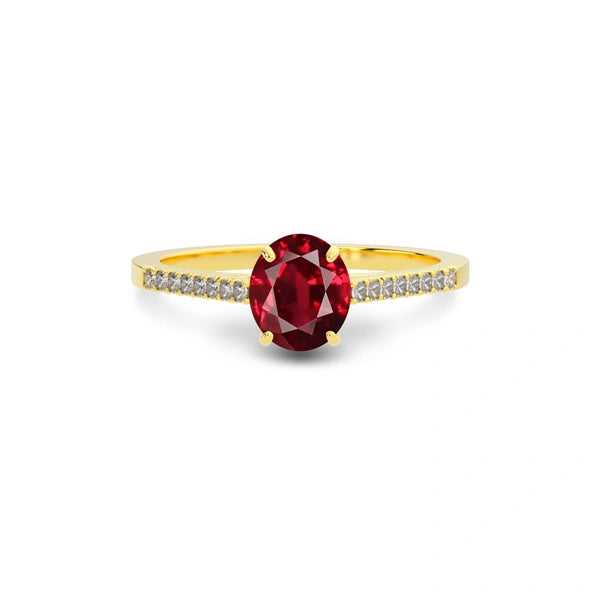 Ruby Gold Ring R28