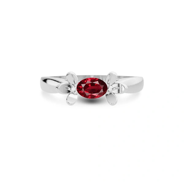 Ruby Platinum Ring R12
