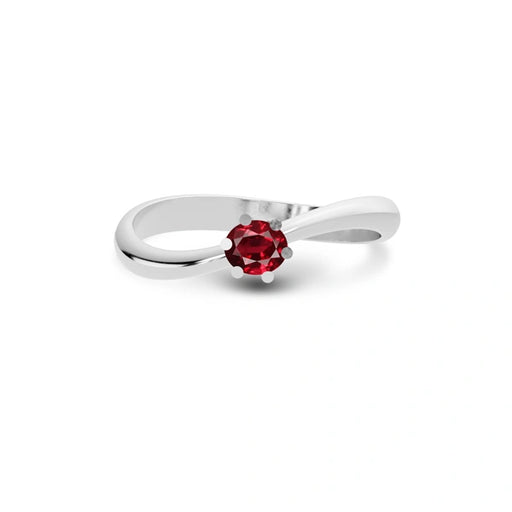 Ruby Platinum Ring R17