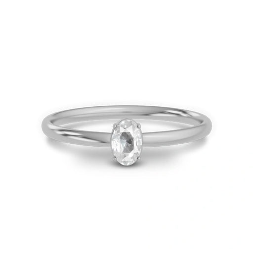 White Sapphire Sterling Silver Ring R39