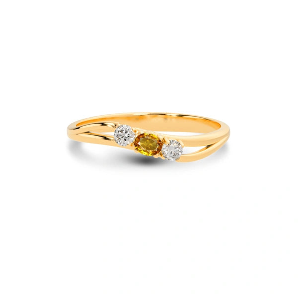 Yellow Sapphire Panchdhatu Ring R1
